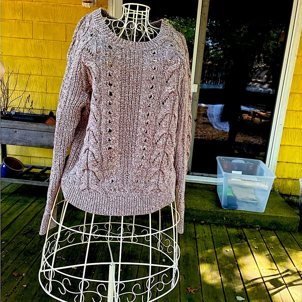 Lucky Brand Women's Tan Knit Sweater
